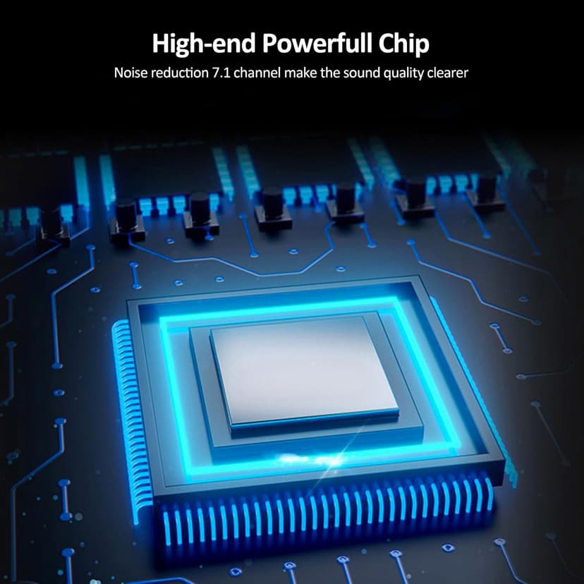 USB Sound Card, 7.1 Channel External Microphone Audio Jack Adapter Clear Sound for PC, Laptop, Mac, PS4, Headphone (Plug and Play No Drivers Needed)