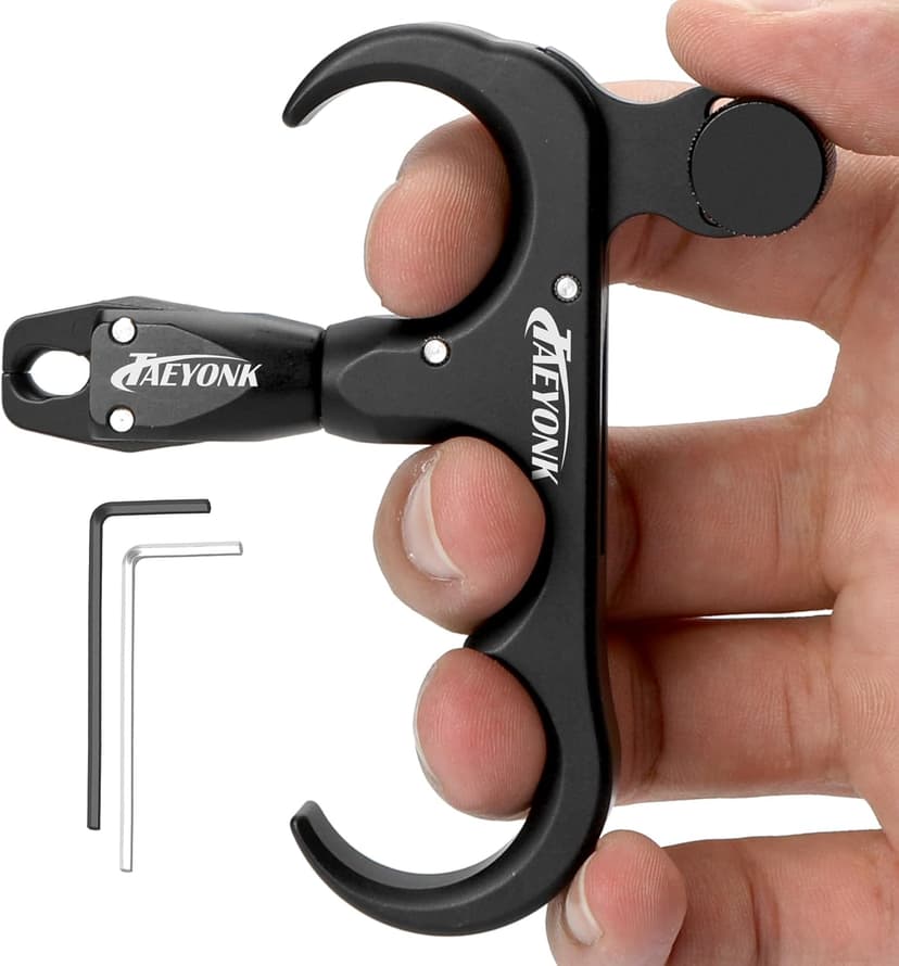 Bow Release for Compound Bow,Aluminum 360°Rotatable,Archery Release Trigger,for Both Right and Left Handers,for Both Youth and Adults,Adjustable Sensitivity and Angle,Tool Included