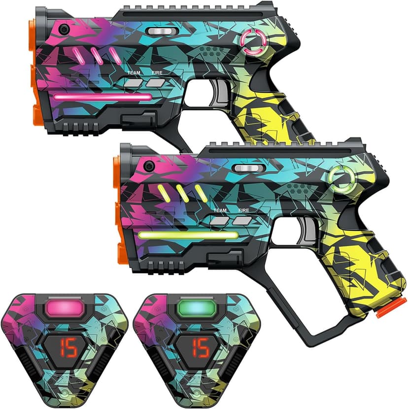 Laser Tag Set of 2, Lazer Tag Game for Kids Indoor & Outdoor Play, Gift Ideas for Kids Teens and Adults, Cool Toys for Teenage Ages 8 9 10 11 12+Year Old Boy & Girls B0C3QX5ZSX