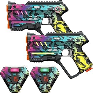 Laser Tag Set of 2, Lazer Tag Game for Kids Indoor & Outdoor Play, Gift Ideas for Kids Teens and Adults, Cool Toys for Teenage Ages 8 9 10 11 12+Year Old Boy & Girls B0C3QX5ZSX