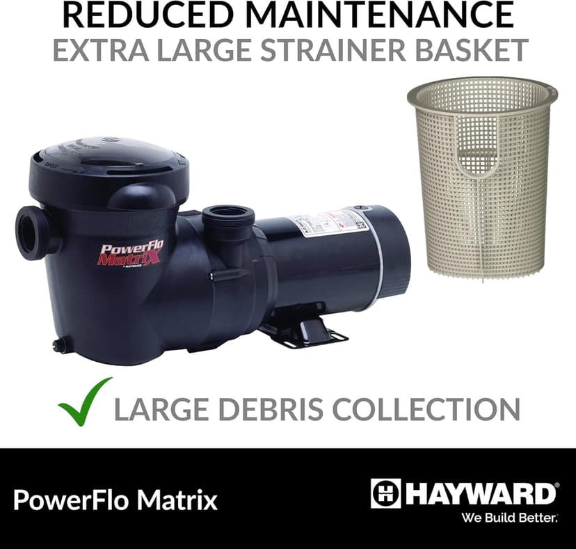 Hayward W3SP15932S PowerFlo Matrix Dual-Speed Above-Ground Pool Pump, 1.5 HP