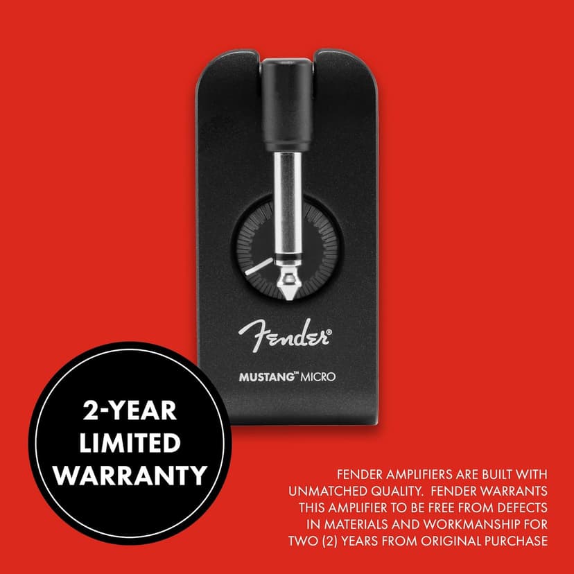 Fender Mustang Micro Headphone Amplifier, with 2-Year Warranty