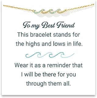 STORYJEWELLERY Friend Gifts, Bestie Bracelets, Friend Birthday Gifts for Women, Friendship Bracelets, BFF Gift, Bestie Jewelry