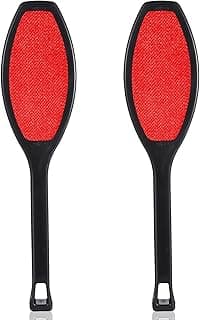 2 Pack Double-Sided Lint Brushes Reusable Lint Remover Brushes for Clothes 2 Sided Pet Hair Remover Washable Clothes Hair Roller Cleaning Brush for Sheet Carpet Furniture Fabric