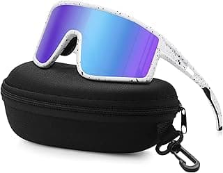 Kegrimi Sports Baseball Cycling Sunglasses for Men: Polarized Sunglasses for Women Youth UV400 Protection Running