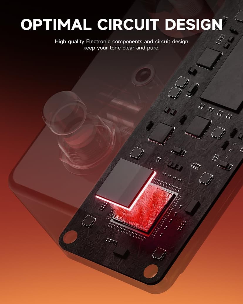 Donner Distortion Guitar Pedal, Morpher Mini Distortion 3 Modes Natural, Tight, Classic Crunch 80s Metal for Electric Guitar True Bypass