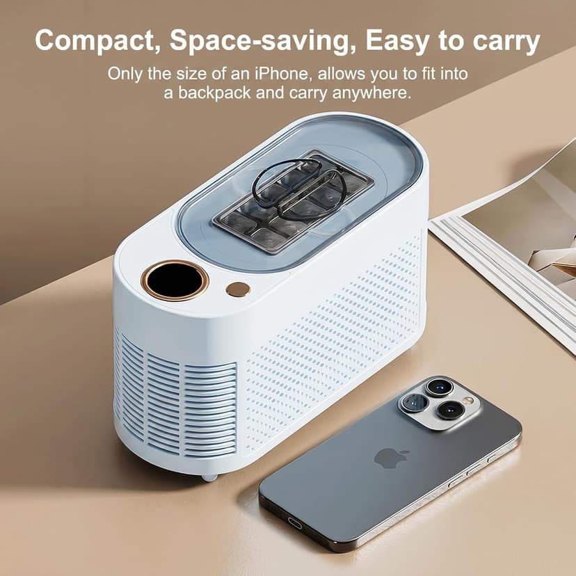 Portable Ice Maker, 12V DC Mini Car Ice Maker, Makes 10 Cubes in 15-20 Mins, with Cigarette Lighter for Trips, Camping,(Adapter Needs Separate Buy 5.5x2.1mm F to 5.5x2.5mm M Converter) (Blue)