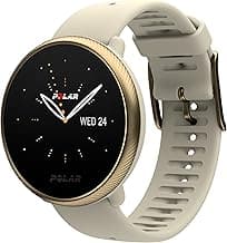 POLAR Ignite 2 Series Water Resistant Smartwatch with GPS, Heart Rate Monitoring, Sleep Analysis and Personalized Fitness Tracking, S-L, for Men or Women, Champagne/Gold