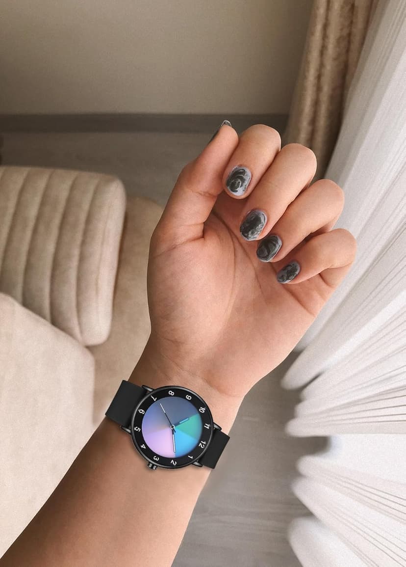 RUYEOOK Unisex Watches Fashion Creative Original Design Watch for Men and Women Unique Wristwatch Easy to Read time