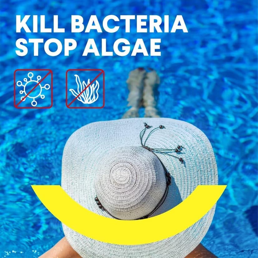 PROFELIZ 2-Pack Chlorine Tablets 3 Inch for Swimming Pools, Kills Bacteria and Stops Algae, Slow Dissolving,Exclusive Protective Packaging,Pool Chlorine Tablets,2X 40 lbs Bucket,Total of 80lbs