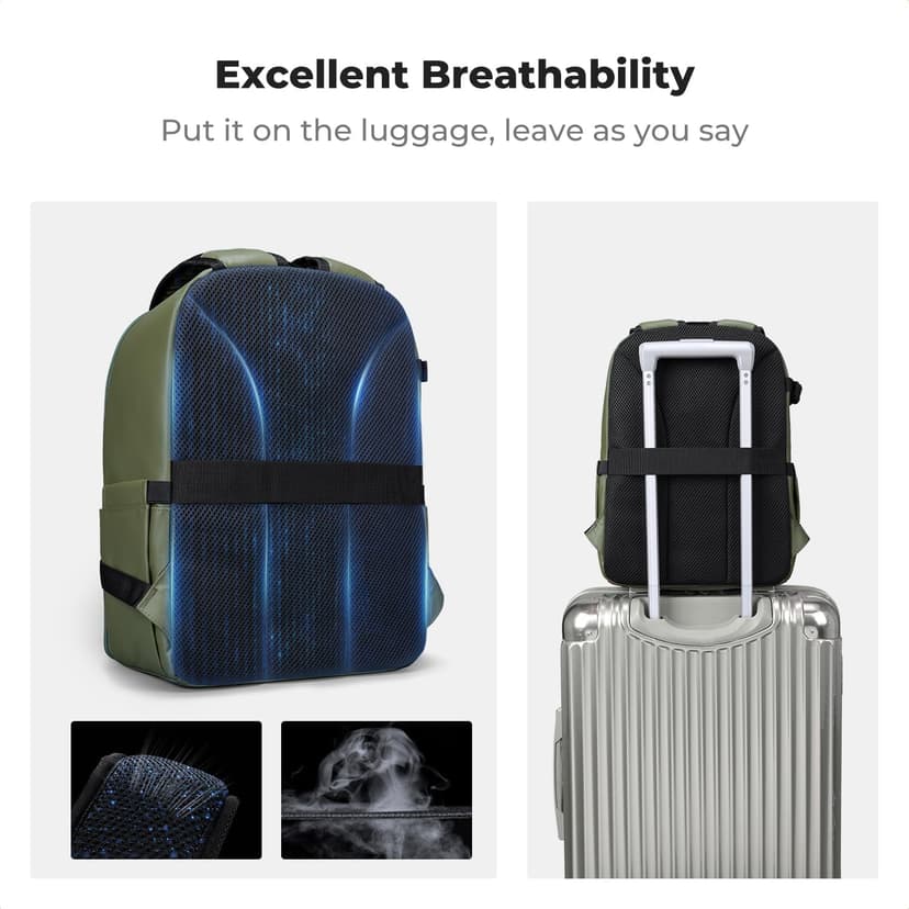 K&F CONCEPT Camera Bag Backpack, Professional DSLR/SLR/Mirrorless Camera Backpack, Photography Camera Case with Tripod Holder & Rain Cover Compatible with Canon/Sony/Nikon/FUJIFILM