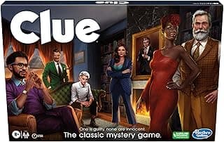 Clue Board Game for Ages 8 and Up, Reimagined Clue Game for 2-6 Players, Mystery, Detective, Family Games for Kids and Adults