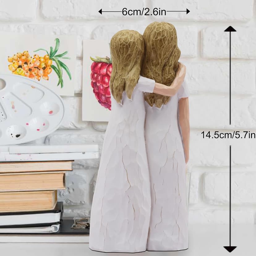Birthday Gifts for Mom,Mother of The Bride Gift,Christmas Mothers Day,Mother Daughter Statue Mom Birthday Gifts from Daughter,Gifts for Mom Hand-Painted Figurines B0D9QCPWTW