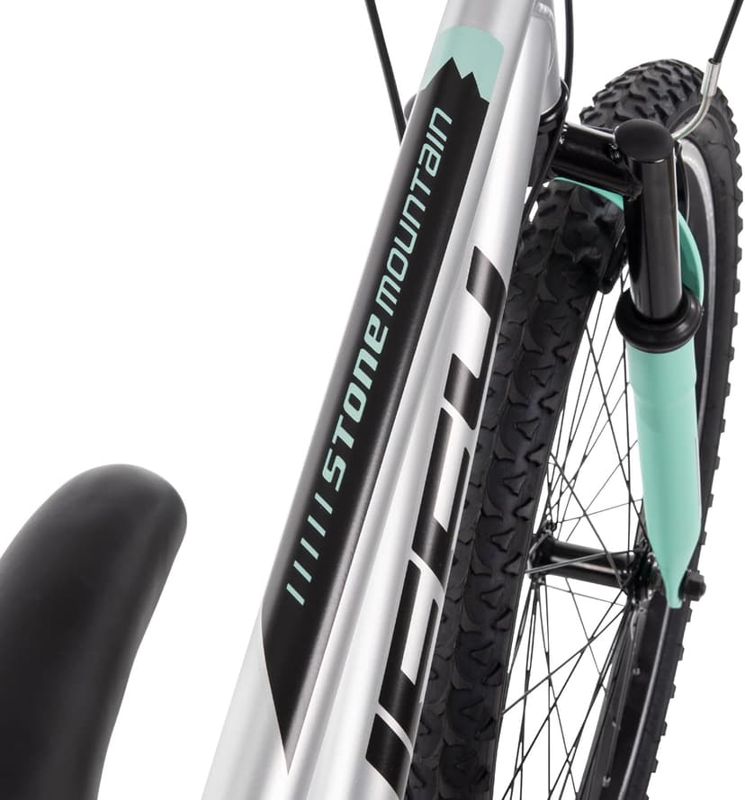 Huffy Stone Mountain Bike for Men and Women, 20”/24”/26”, 6-Speed (20”) or 21-Speed, Front or Dual Suspension (Varies), Multiple Colors, Adjustable Saddle, Shimano Equipped, All-Terrain Tires