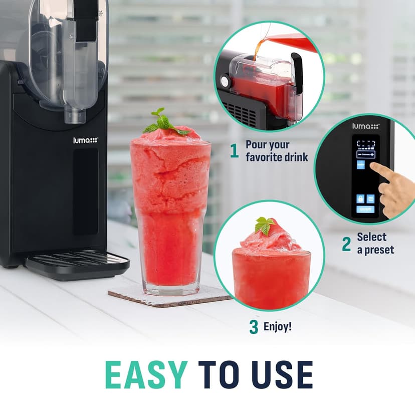 Luma Comfort Clear Ice Cube Maker Machine | First Cubes in 15 Minutes, 40 lbs. of Ice in 24 Hours | Countertop Portable Design in Stainless Steel
