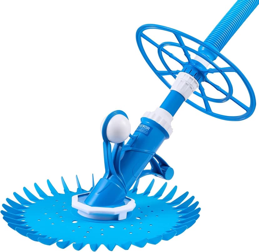 VEVOR Suction Pool Cleaner, Automatic Pool Vacuum Cleaner, Suction Side Automatic Pool Cleaner, Suction Vacuum Pool Sweeper with 12 Hoses, for In-ground Pool and Above-Ground Pool Up to 20 x 35 ft