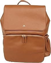 Ruby Camera Backpack – Sleek, Durable Vegan Leather Bag with Gear Dividers, Laptop Compartment, and Side Access for Cameras & Gear, Brown