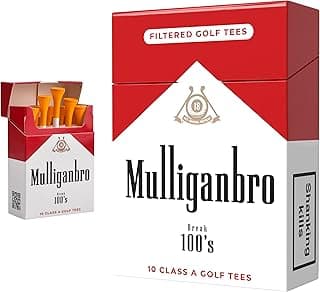 Parody Golf Accessories - Cool Novelty Tees for Golfers - Perfect Golf Gag Gift for Dad & Husband Shanker Golf - Funny Golf Tees - MulliganBro 10 Pack - Novelty Golf Gift B0FSDZBWG3