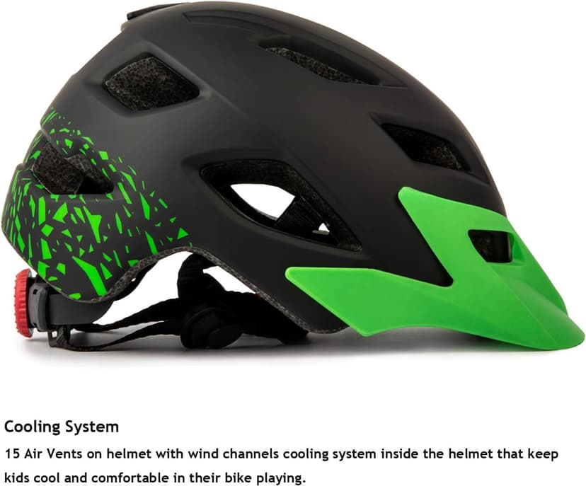 Kids Helmet, Exclusky Kids Bike Helmet Adjustable Safety Lightweight Children Bicycle Helmet for Kids Skating Cycling Scooter Boys and Girls Bicycle Helmets Ages 5-8-14