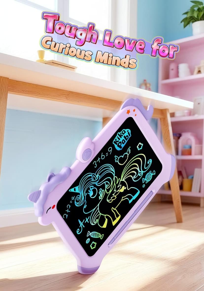 8.5 inch LCD Writing Tablet for Kids, Unicorn Toys Gifts for Girls Aged 3-5, Toddler Girl Kids Educational Travel Toy, Birthday Gift for 3 4 5 6 7 8 9 Year Old Girl (Purple) B0BG1NH1FN