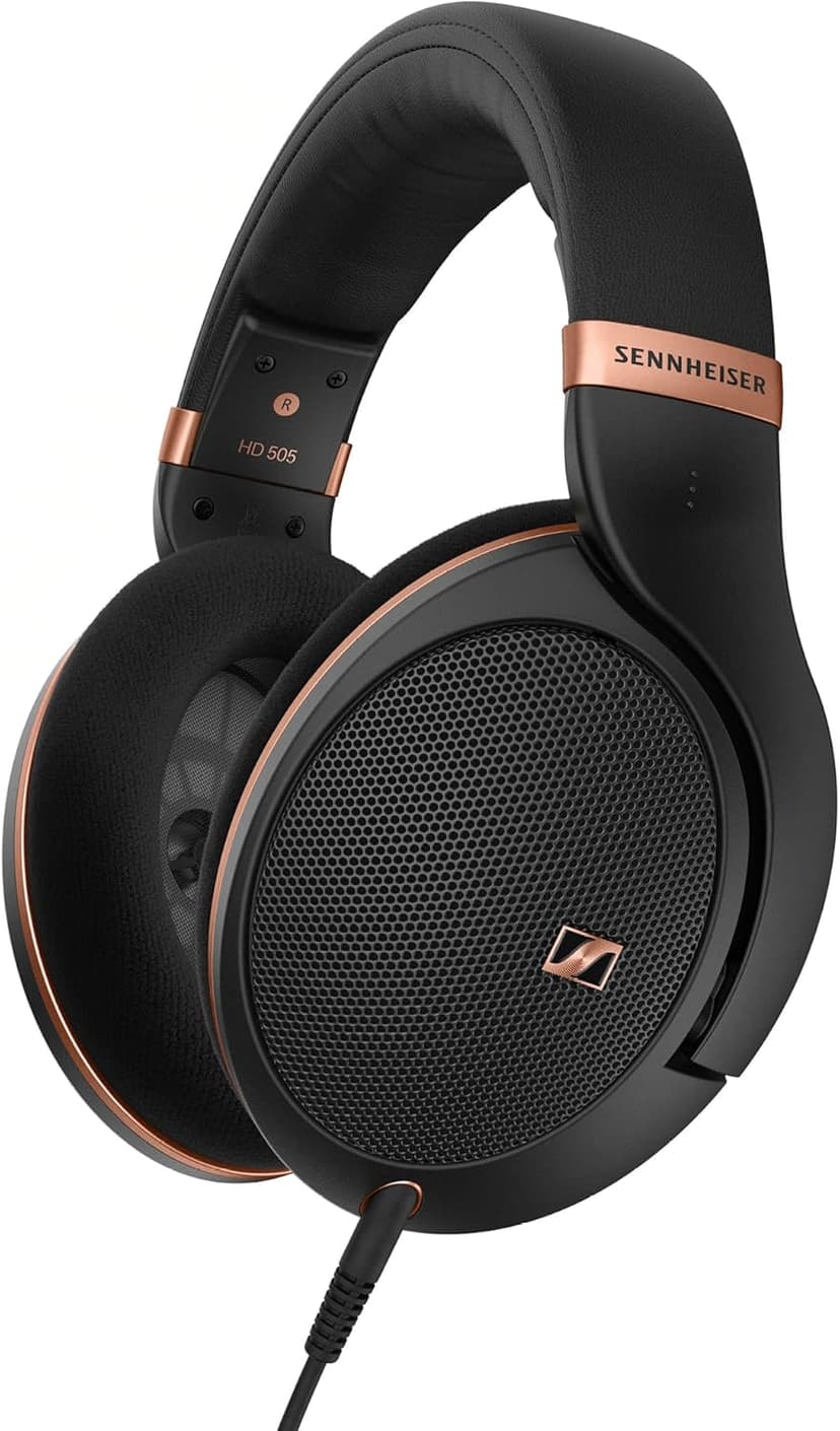 Sennheiser HD 505 - Wired Headphones Over Ear with Transparent Sound and Controlled Bass, Enhanced Comfort Studio Headphones for Music, Work, Gaming, Audiophiles, Students, Traveling, Copper Edition