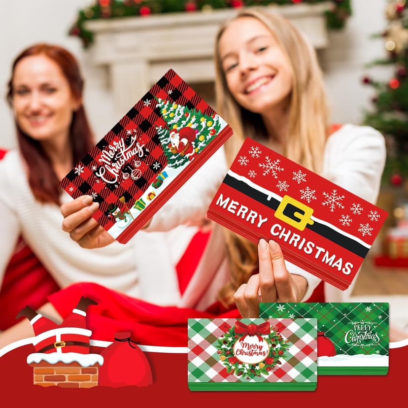 6-Slot each Bill & Gift Card Holder for Xmas Gifts, Xmas Money Holder for Cash Gift Ideas 6Pcs Christmas Money Holders Cards Booklet for Christmas Cash Gifts B0FMJNJ1T2