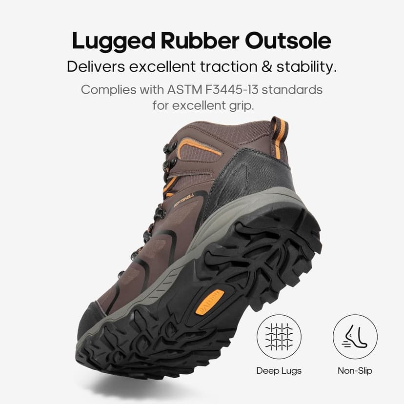 NORTIV 8 Men's Waterproof Steel Toe Work Boots