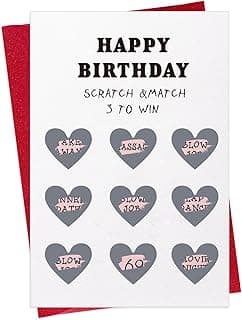 WhatSign Funny Birthday Card for Boyfriend - Husband Scratch off Birthday Card with Envelope- Hilarious and Interactive Gift for Men Women Her Him Husband Boyfriend
