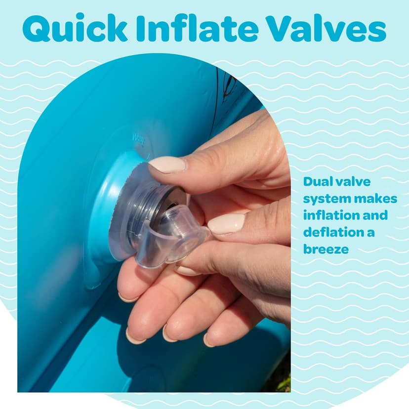 Inflatable Baby Pool for Toddlers 1-3, Handles, Soft Floor & Drain, 34"x10" Kiddie Pool, Blow Up Bathtub & Ball Pit, Summer Outside Kid Water Toy Outdoor Play First Birthday Gift for Boys Ages 1 2 3