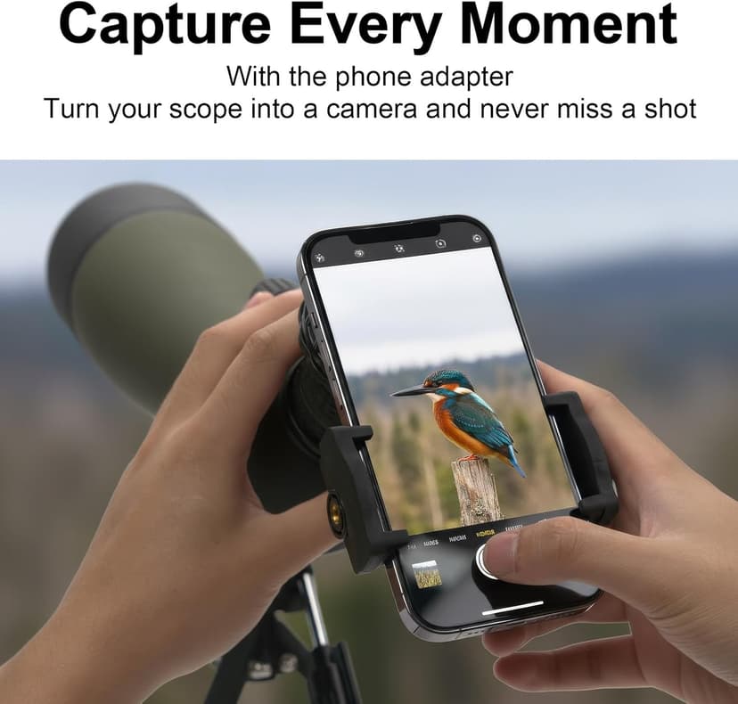 Gosky Flagship 25-75x80 Spotting Scope - Spotting Scopes with Tripod, Carrying Bag and Quick Phone Holder BAK4 Waterproof Spotter Scope for Bird Watching Target Shooting,Upgraded Version