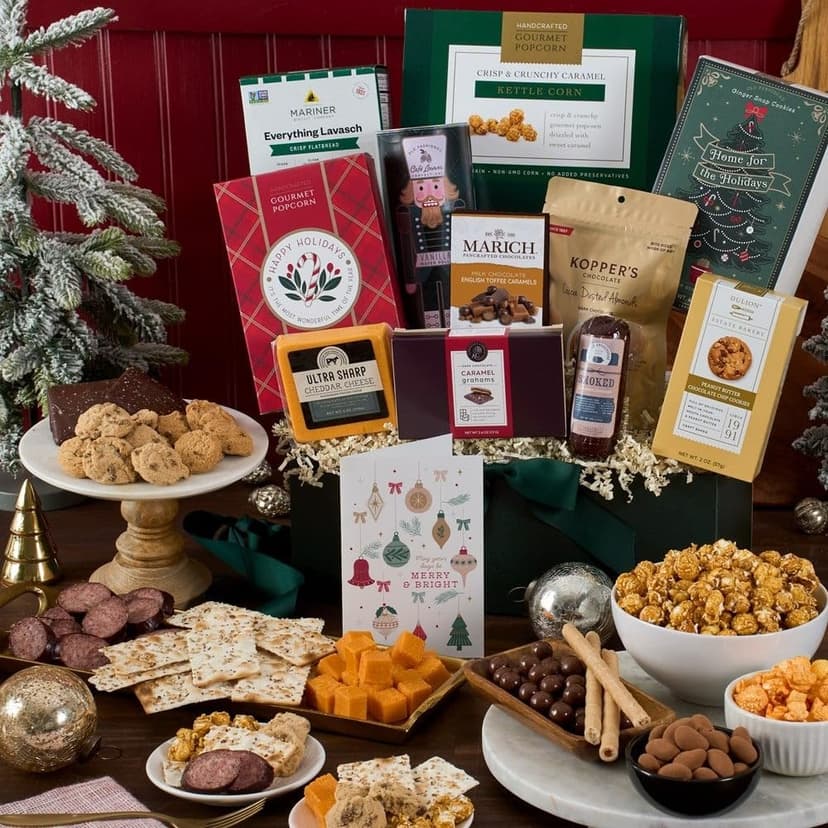 Christmas Basket Gift Premium of Holiday Foods by GourmetGiftBaskets.com