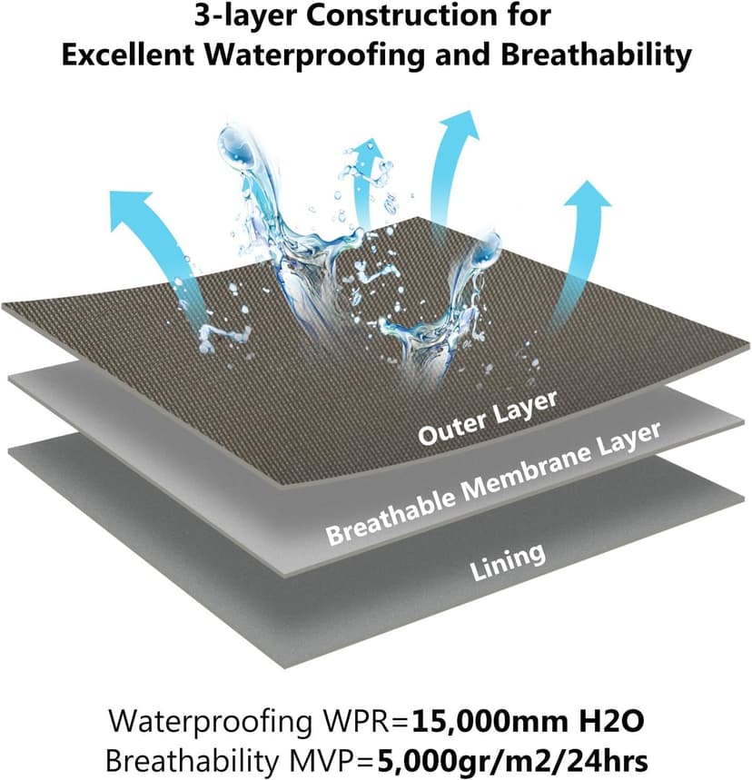 BASSDASH Men’s Lightweight Breathable Chest Wader Black Camo Stockingfoot for Fly Fishing Hunting FW11