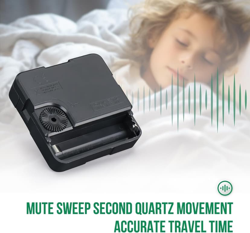 Wall Clock Non-Ticking Silent Quartz Movement Decor Clock Modern Simple Style Round Plastic Wall Clocks for Home/Office/School/Living Room/Bedroom/Kitchen (Blue, 12 Inch)