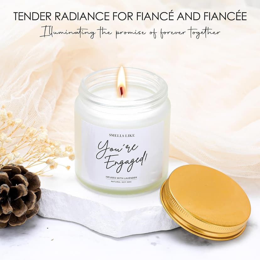Engagement Gifts for Couples Newly Engaged Gifts for Couple Happy Engagement Gift for Women Fiance Gift for Women Just Engaged Decorations Ideas with Mugs Socks Candle Card for Her Him Men Best Friend B0FDGTK7ZJ