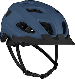 Retrospec Lennon Adult Bike Helmet with LED Safety Light Adjustable Dial & Removable Visor - Adjustable Bicycle Cycling Helmet for Men & Women