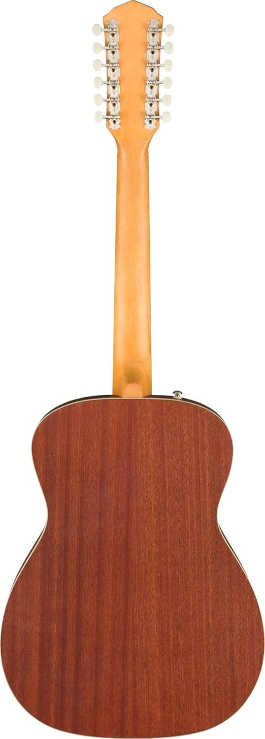 Fender Tim Armstrong Hellcat 12-String Concert Acoustic Guitar, with 2-Year Warranty, Natural, Walnut Fingerboard