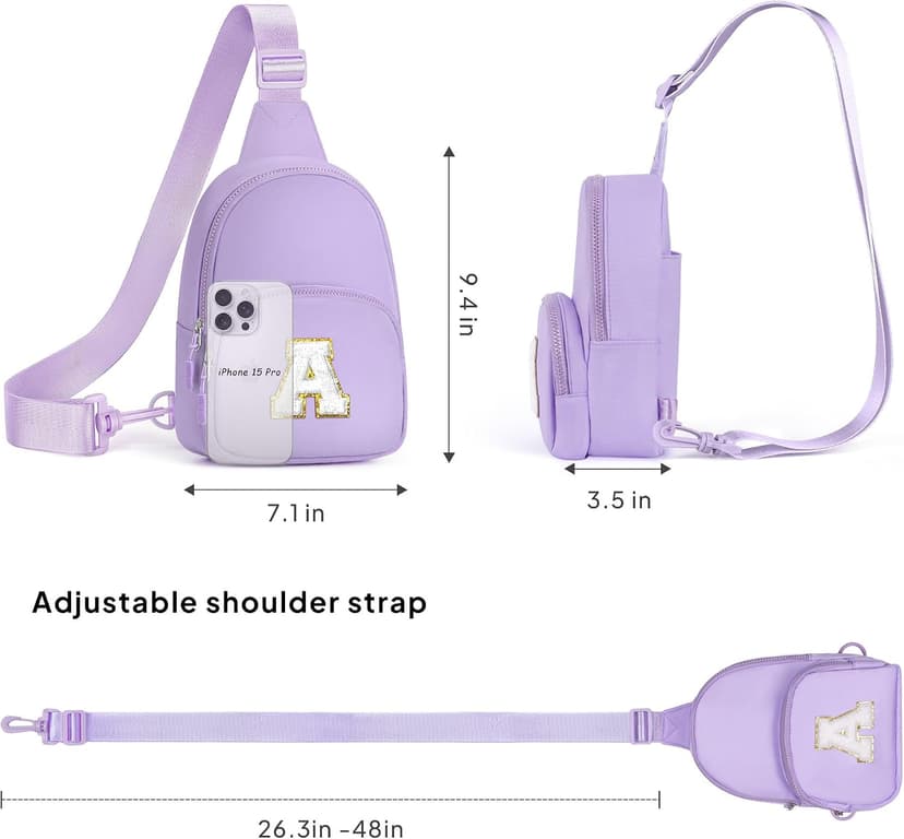 Gifts for Teen Girls Kids, Birthday Gifts for Daughter Sister, Initial Crossbody Bag Sling Bag, Teens Girls Kids Birthday YOOLIFE Teen Girls Kids Gifts for 6 7 8 9 10 11 12 13 Year Old Girl, Pink A B0FNM68MPQ