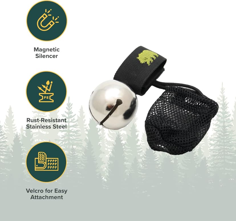 Coghlan's Magnetic Bear Bell with Silencer - Hiking Safety Gear for Wildlife Alert B000E3FNAA