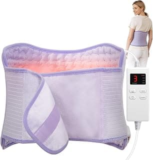 6 Heat Levels, 4 Timers, Moist Heat Pad for Neck Shoulder Abdomen Back, Ideal Gifts for Women Christmas Gift for Mom & Women, Heating Pad for Period Cramps & Back Pain B0FKYN2994