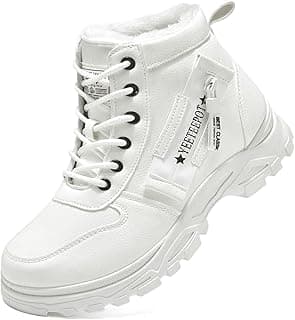 Yeeteepot Womens Snow Boots Warm Winter Boots Ladies Fur Lined Ankle Boots Lace Up Outdoor Booties Anti-Slip Sneakers Waterproof Walking Shoes