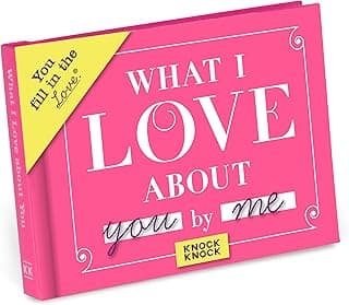 Knock Knock What I Love about You Book Fill in the Love Fill-in-the-Blank Gift Journal, 4.5 x 3.25-Inches