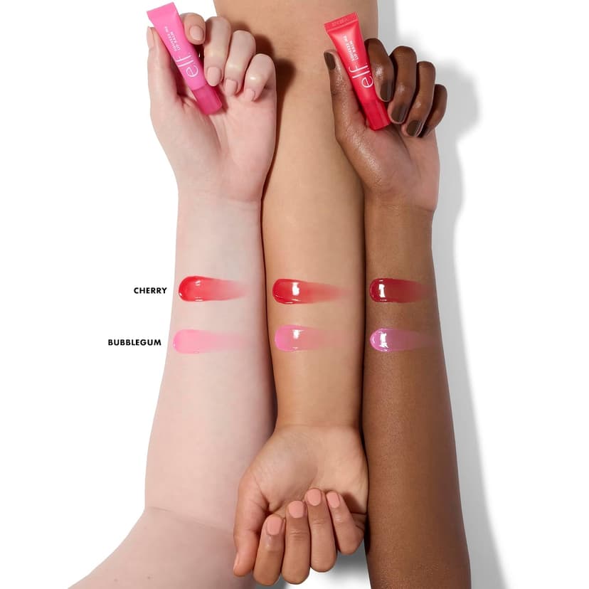 Moisturizing Balm For A Sheer Tint Of Color, Made With Hyaluronic Acid, Vegan & Cruelty-Free, Cherry & Bubblegum e.l.f. Squeeze Me More Lip Balm Duo, Cherry/Bubblegum B0FPMGZ18H