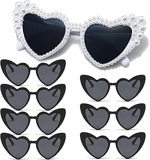 8 Pack Bachelorette Sunglasses, Bachelorette Gifts for Bridesmaids, Bridal Party Favors, Bachelorette Party Accessories Bachelorette Party Heart Sunglasses Bride to Be Gifts B0DZ2LSXZP
