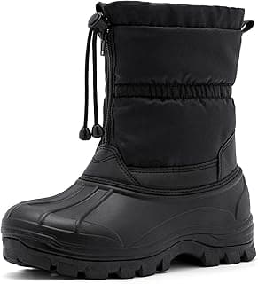 TRAILBLITZ Men's Winter Snow Boots Waterproof Warm Outdoor Lightweight Non Slip Cold Weather Shoes