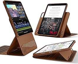 ESR for iPad Pro 11 Inch Case (2022/2021/2020/2018, 4th/3rd/2nd/1st Generation), Removable Magnetic Cover, Adjustable Portrait/Landscape Stand with Raised Display View, 9 Standing Angles, Brown