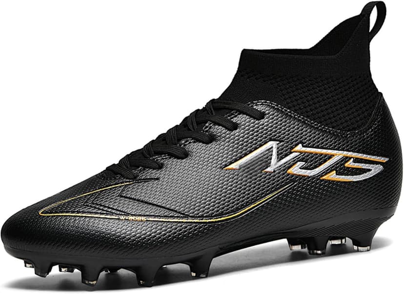 NINIKUA Mens Soccer Cleats Outdoor Professional Training Turf Football Boots Lightweight Breathable Youth Boys Athletic Training Sneakers for AG/FG