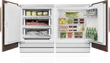 Ca'Lefort 48'' Panel Ready Refrigerator Bundle, Built-in Panel-Ready Fridge with Freezer Perfect for Kitchens -11°F-46°F Precise Freeze Control Reversible Door (Panel Not Included)