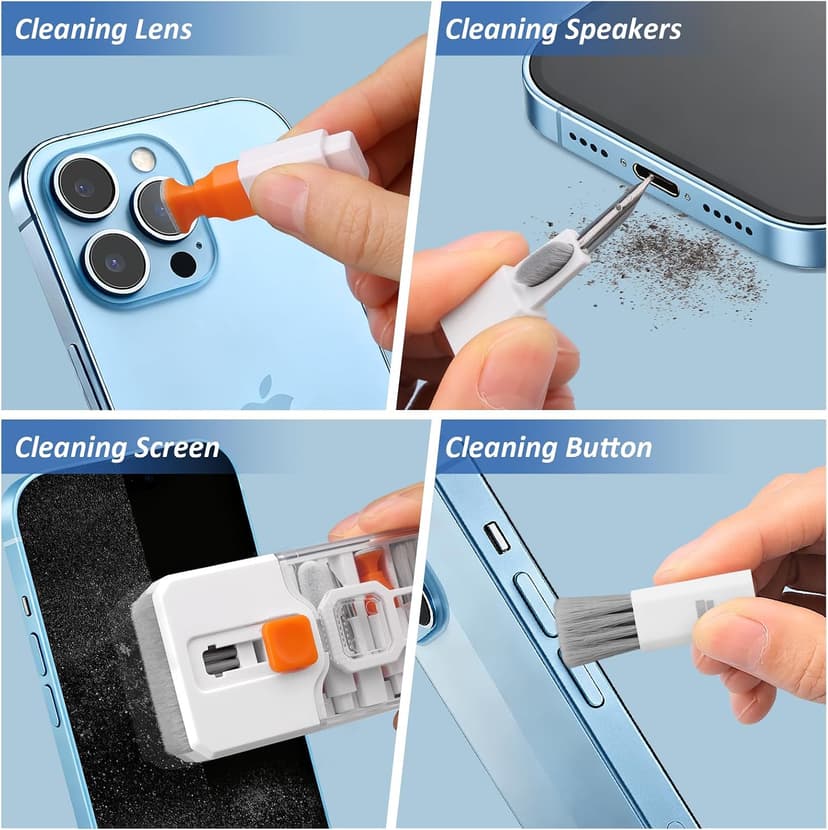 Electronics Deep Cleaning Reusable Brush Tool, Screen-Safe Spray, for iPhone iPad Macbook Airpod Camera, Gaming Accessories Ordilend Keyboard Cleaner & Laptop Cleaning Kit, All-in-1 for Computer PC B0C2VBXRYG
