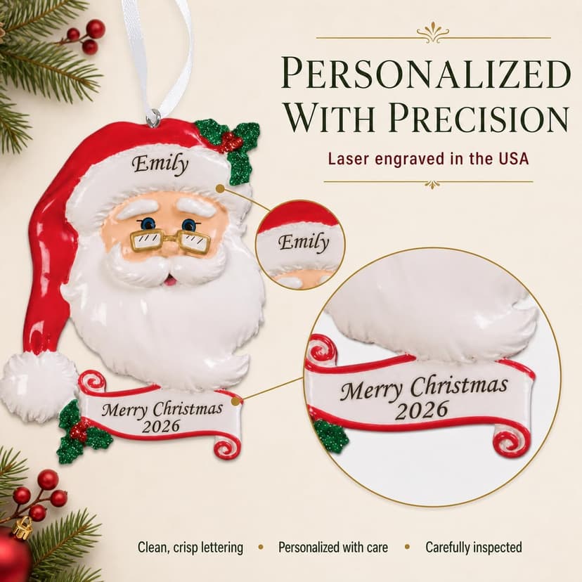 Personalized Christmas keepsake for a family of 6; a meaningful gift for parents, children, grandparents and growing families Personalized Family of 6 Ornament - Reading in Bed Family B0BGCVH47G