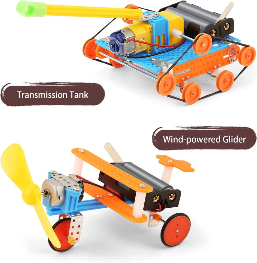 STEM Kits for Kids Crafts 6-8 8-12, Boys Gifts Toys for 6 7 8 Year Old Boy Birthday Gift Ideas, STEM Toys Crafts 6+ 7+ yr, Robotics Science Kits Activities Robot Building Age 8-10 9 10 11 12 13 14